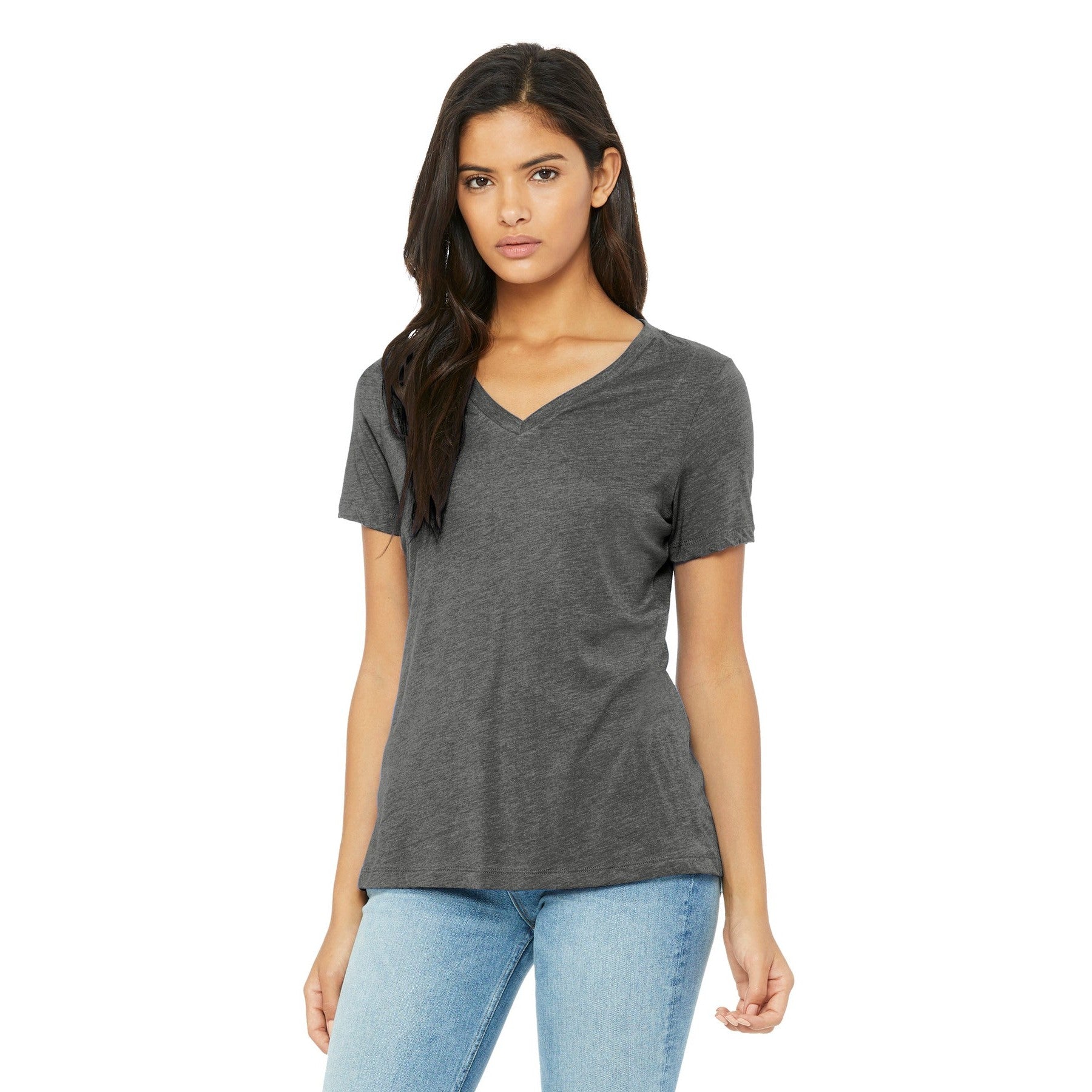 Bella + Canvas-BELLA+CANVAS® Women's Relaxed Triblend V-Neck Tee BC6415-MedTech-2